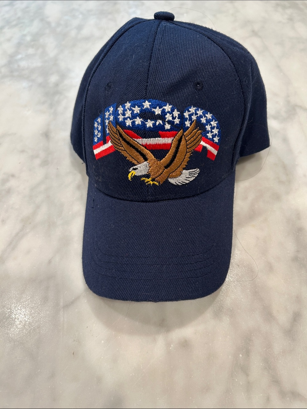 USA Baseball Cap - Navy Patriotic Eagle Baseball Cap